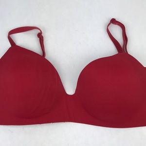 Victoria’s Secret red no-wire body bra size 36D